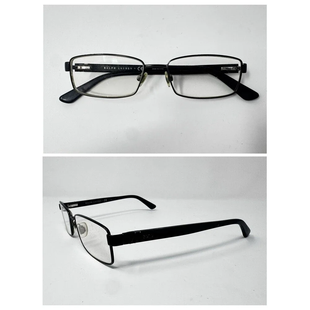 Ralph Lauren PH1144 9050 Black Rectangle Eyeglass Frames 54-16-145
